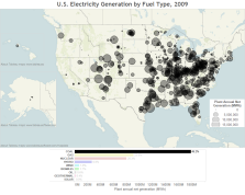 Coal power plants from the EPA's eGRID data set