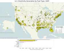 Gas power plants from the EPA's eGRID data set